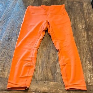 Lululemon Athletica Orange Wunder Train Leggings